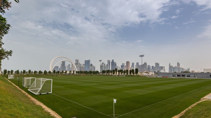 El complejo deportivo de la Universidad de Qatar es el preferido de la Selección Argentina.