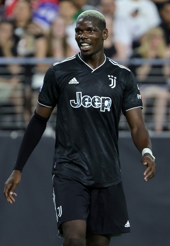 Paul Pogba durante el partido amistoso ante Chivas en Las Vegas