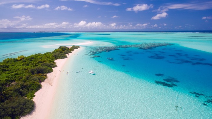 Isla en Maldivias.